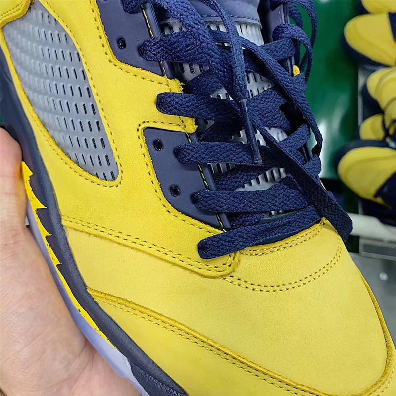 PK GOD Air Jordan 5 V Retro SP Inspire Michigan Amarillo Navy retail materials ready to ship